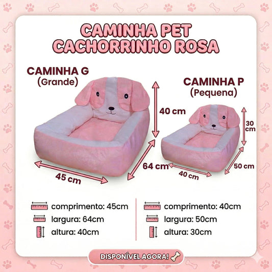 Caminha Pet Luxo Macia E Quentinha Com Cabeceira