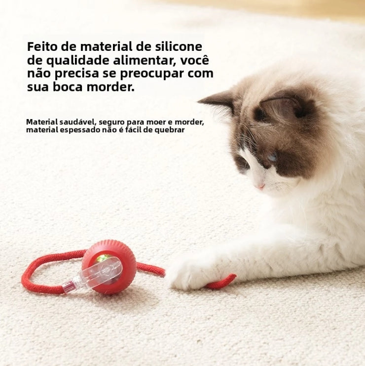 Bola Inteligente Automática para Pets com Movimento Interativo Recarregável