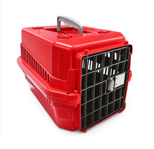 Caixa de Transporte para Pets Pequenos com Trava de Segurança