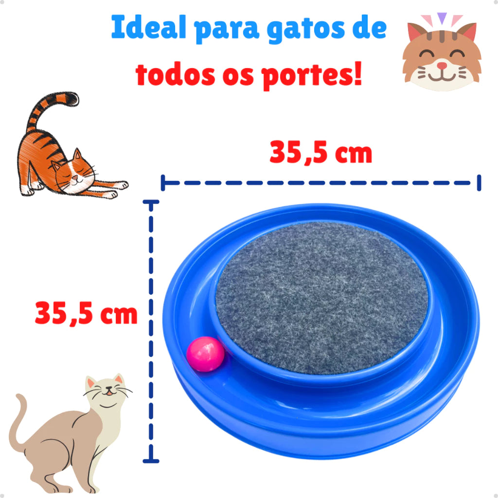 Brinquedo Arranhador Interativo Com Bolinha Para Gatos