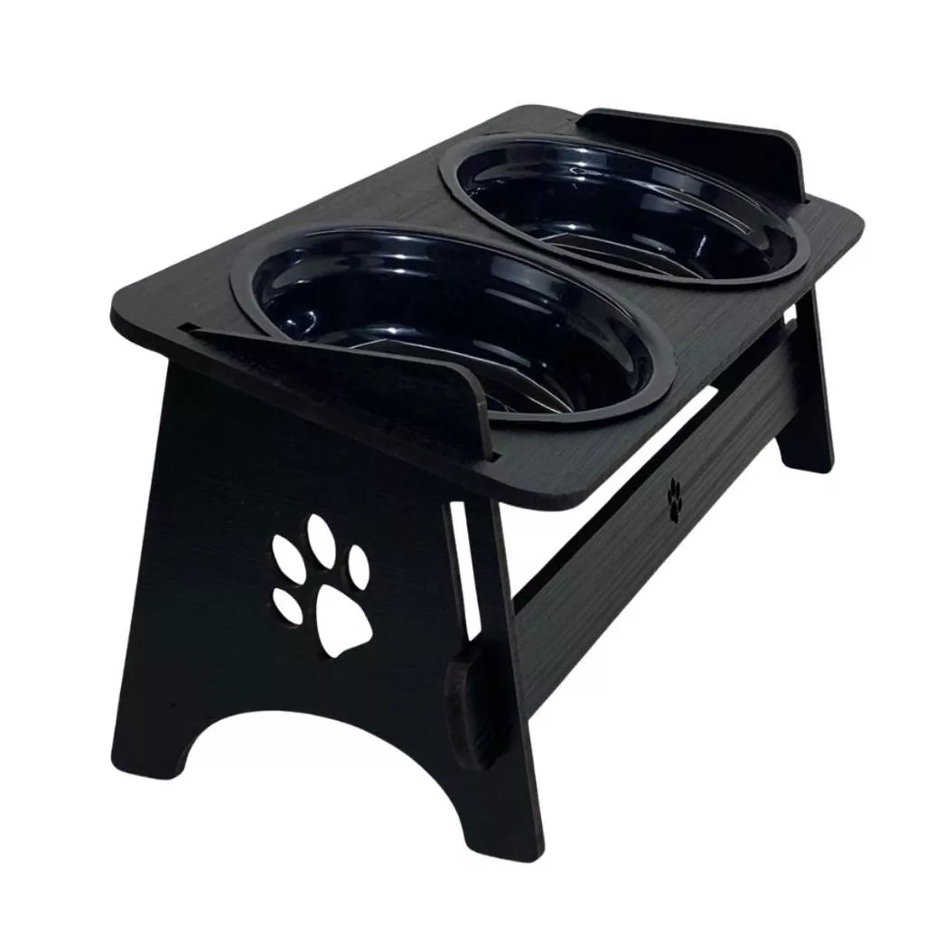 Comedouro Bebedouro Pet Suspenso Elevado Para Cães E Gatos Com Tampas