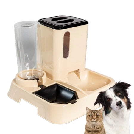 Comedouro e Bebedouro Automático para Cães e Gatos com Dispenser de Ração e Água