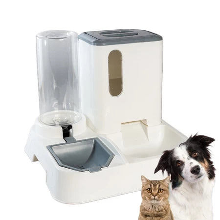 Comedouro e Bebedouro Automático para Cães e Gatos com Dispenser de Ração e Água