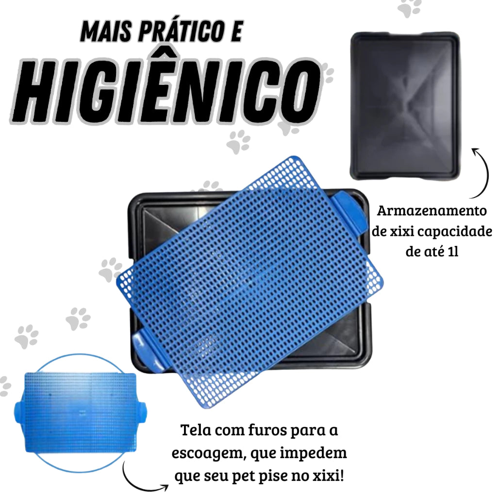 Kit Sanitário Canino Com Educador Xixi Pode E Não Pode