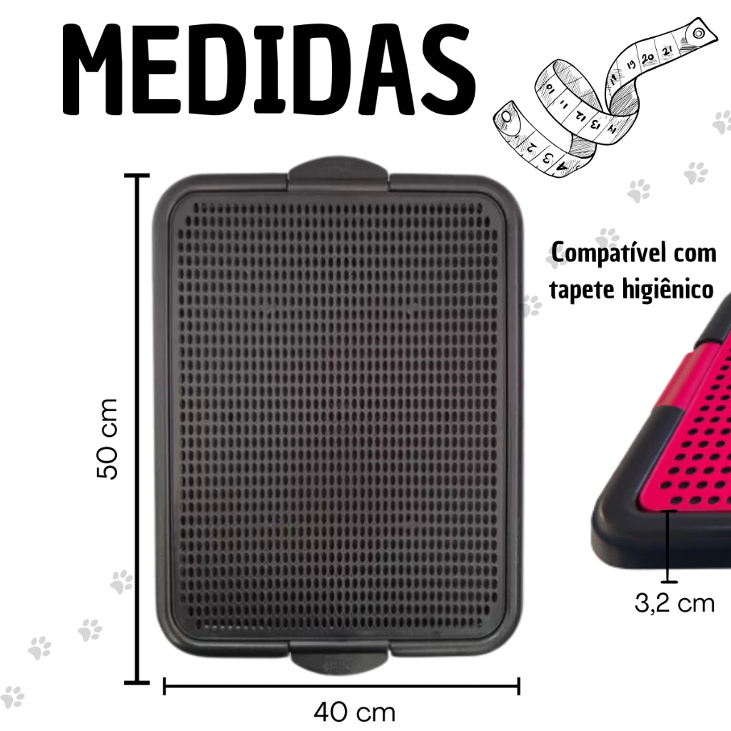 Kit Sanitário Canino Com Educador Xixi Pode E Não Pode