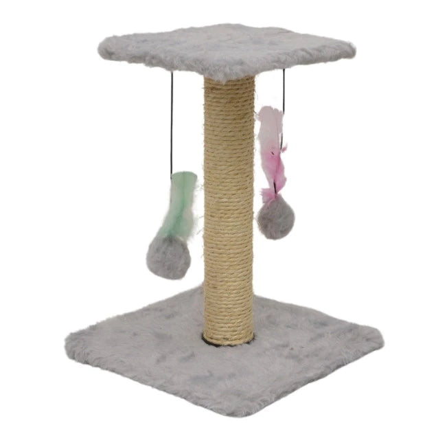 Arranhador Para Gatos Poste Sisal Com Bolinha Interativa