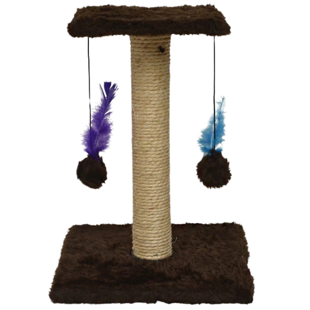 Arranhador Para Gatos Poste Sisal Com Bolinha Interativa