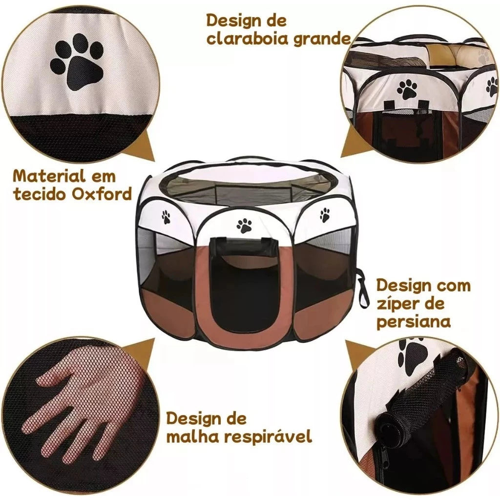 Casinha Pet Dobrável Portátil Para Cães, Gatos e Pequenos Animais
