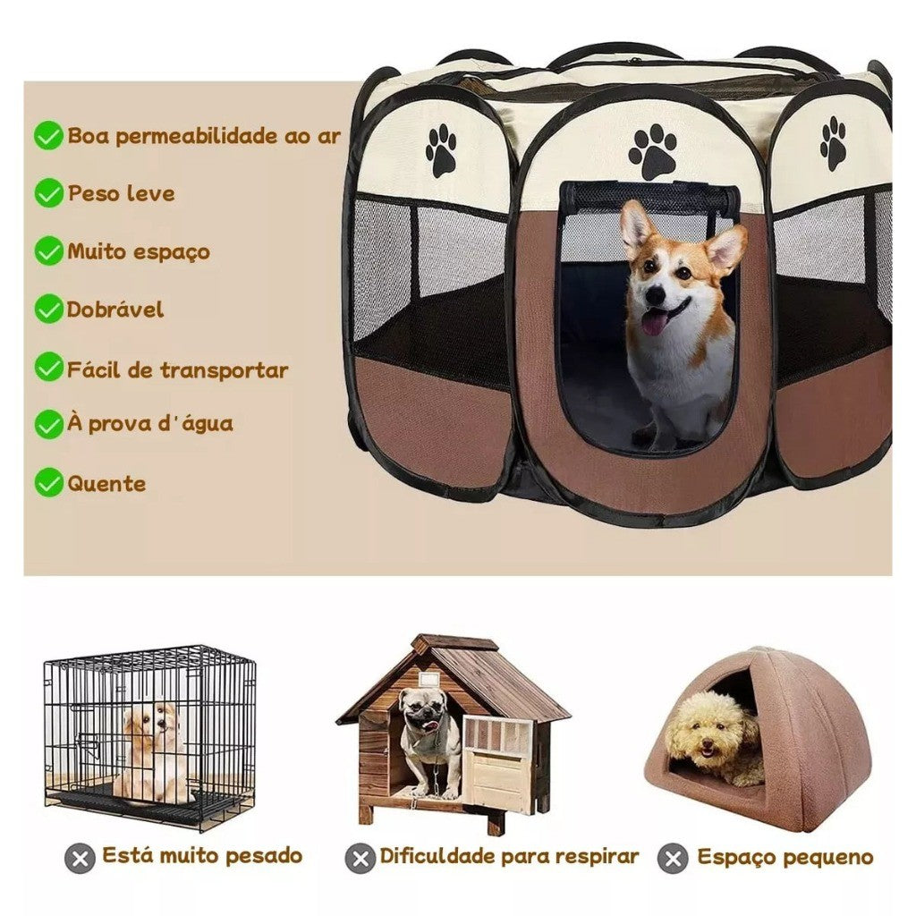 Casinha Pet Resistente | Portátil Dobrável Grande para Cães e Gatos
