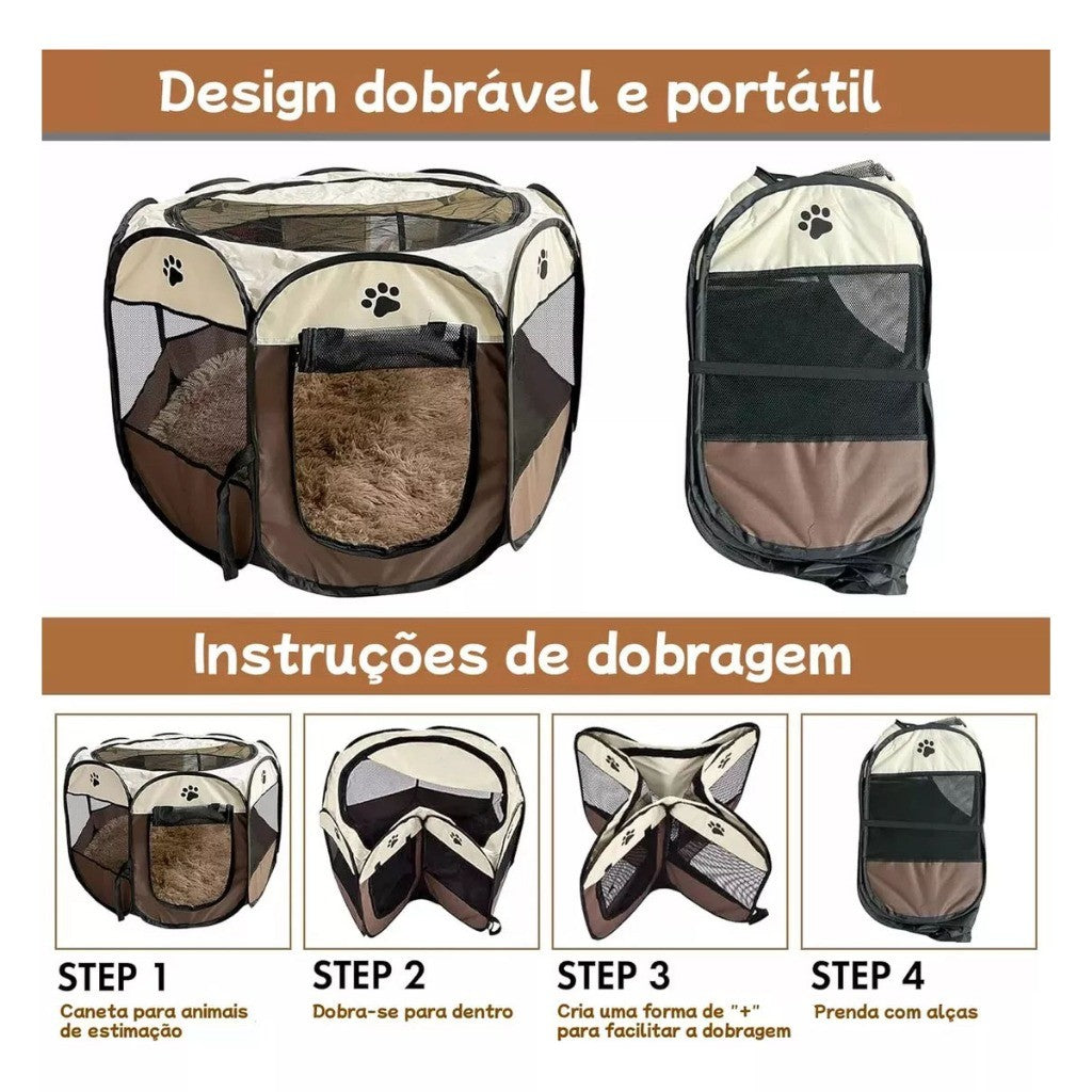 Casinha Pet Resistente | Portátil Dobrável Grande para Cães e Gatos