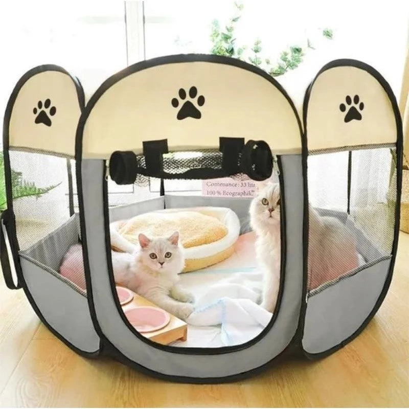 Casinha Pet Dobrável Portátil Para Cães, Gatos e Pequenos Animais