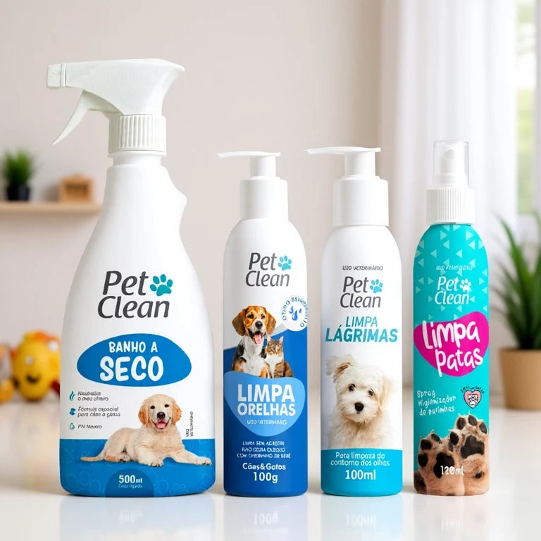 Kit Higiene Pet Clean 4 Em 1